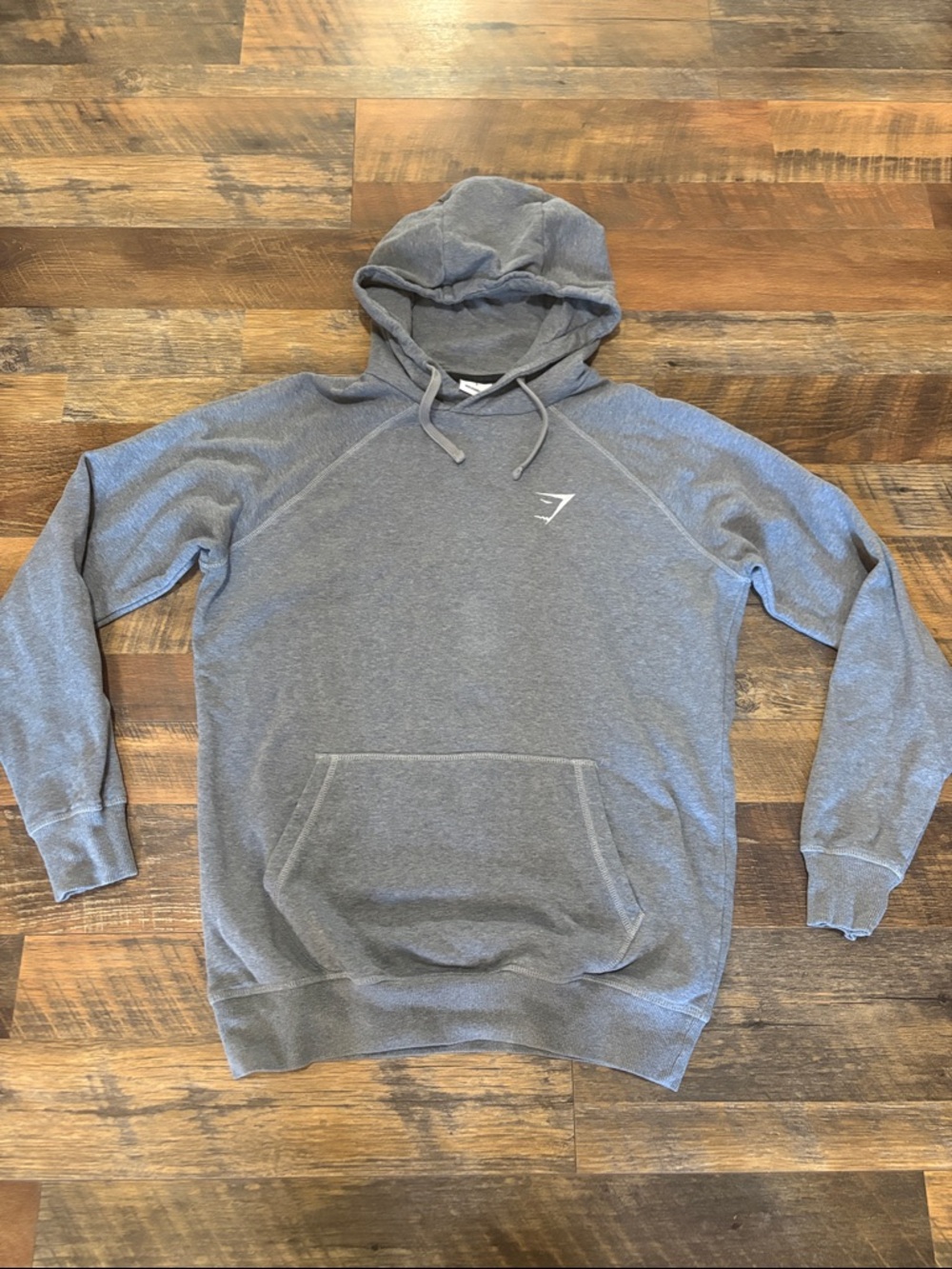 Gymshark Men's Heather Gray Hooded Pullover